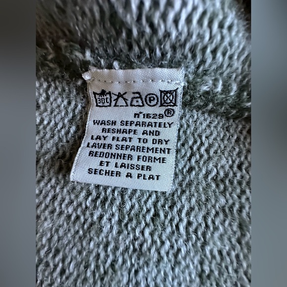 VTG Polo Jeans Co. Ralph Lauren Coat Small Wool Blend Hooded, Y2K, Olive Green - Picture 6 of 13